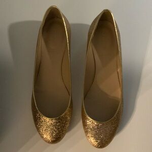 J.Crew Janey Glitter Low Heeled Shoes